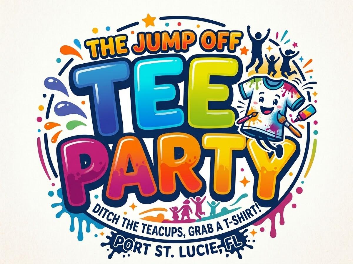 The Jump Off Tee Party: Ditch the teacups, grab a t-shirt! Port St. Lucie, FL