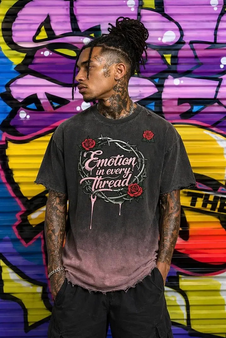 “Emotion In Every Thread” Vintage Fade Tee